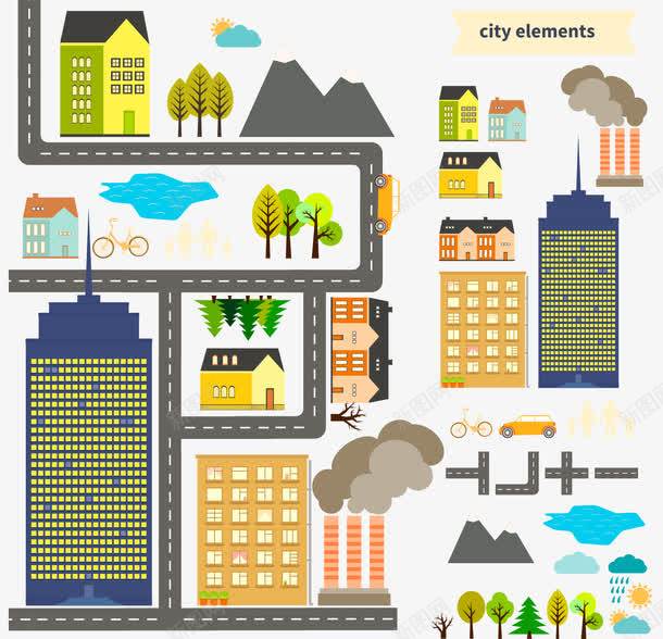 扁平化設計新趨勢 免費韓國地圖素材，解鎖街道工廠矢量圖創意應用